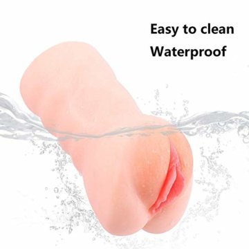 Greenpinecone Erotik Realistische Vagina Taschenmuschi mit echter Vulva und Klitoris, 100% Wasserdicht 3D Gesicht Muschi Masturbator, Tragbare Pocket Pussy,masturbieren Sexspielzeug für Männer - 
