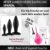 Long.Session® Analplug Set aus hautfreundlichem Silikon für Frauen und… - 