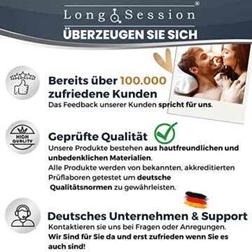LONG.SESSION® Penisringe für Männer verstellbar + immer passend + Cockring Set… - 