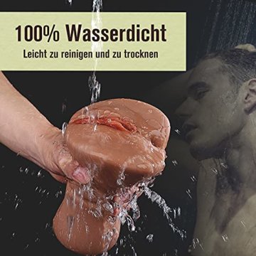Realistische Masturbator, Masturbieren Mann Taschenmuschi Erotik Sexspielzeug für Männer Blowjob mit 3D Klitoris Vagina - 